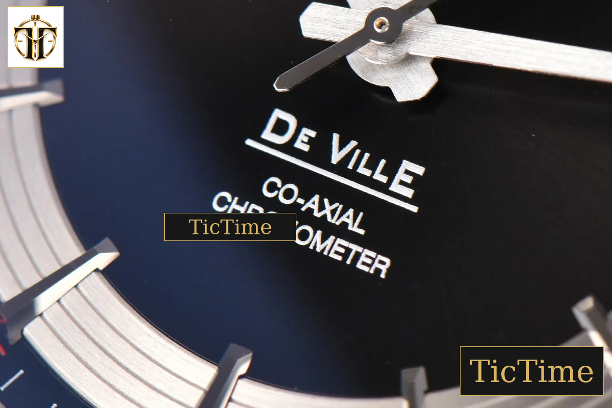 De Ville Hour Vision 41mm VSF Black/Silver Dial Black Croco Strap A8500 — foto 4