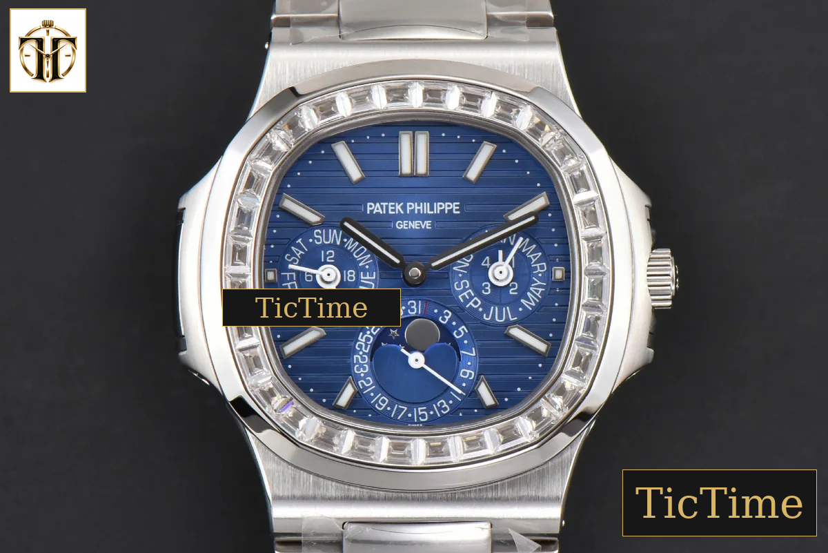 Nautilus 5740 40mm TWF Diamond Blue Dial SS Bracelet A240 — foto 2