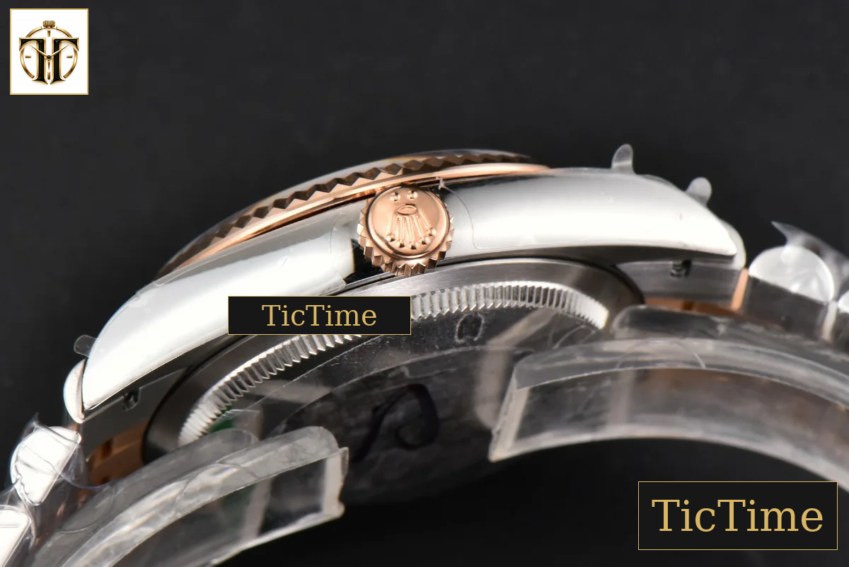 DateJust 36mm BPF RG/SS Fluted Silver Plam Dial Diamond Marker Jubilee Bracelet 2824 — foto 17