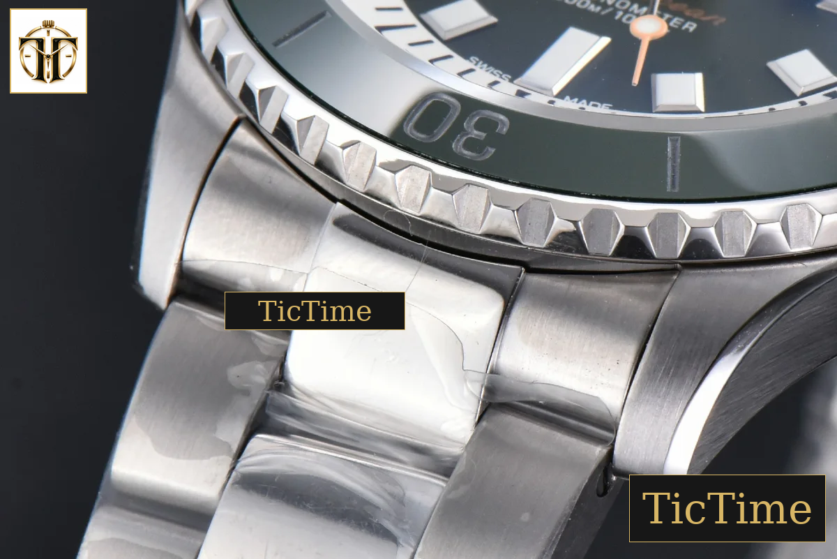 SuperOcean 44mm TF Green/White Dial SS Bracelet A2824 — foto 10
