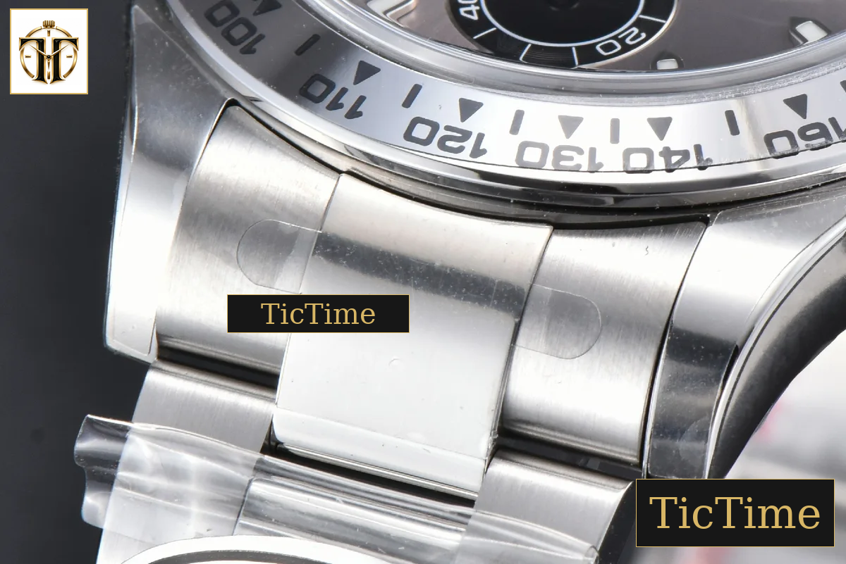 Daytona 116509 40mm Clean Factory SS Gray Dial Black Subdial SS Bracelet A4130 — foto 11