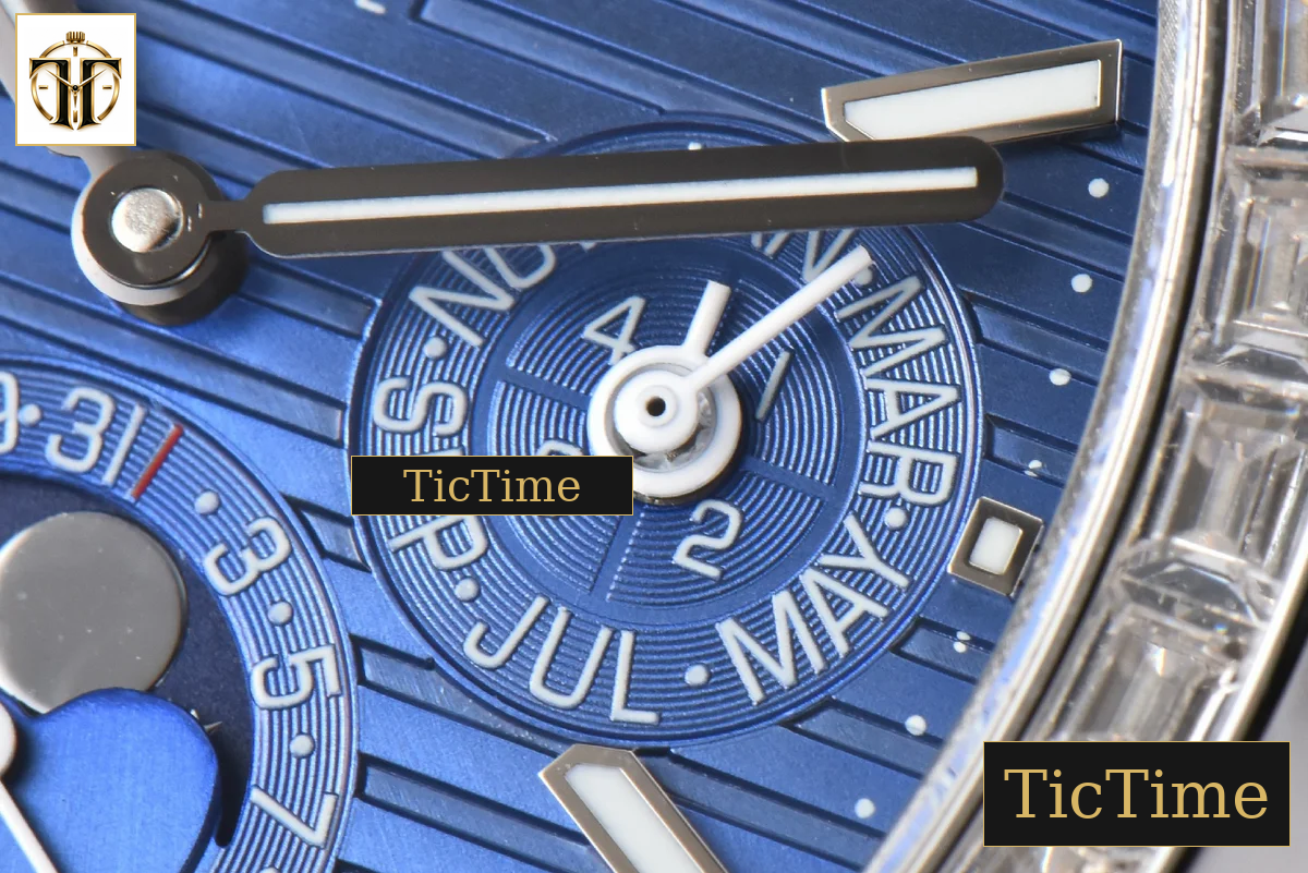 Nautilus 5740 40mm TWF Diamond Blue Dial SS Bracelet A240 — foto 7