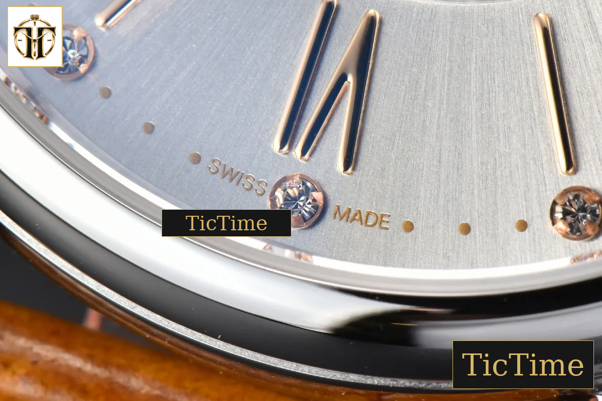 Portofino 37mm V7F Gray Dial YG Marker Brown Leather Strap A2892 — foto 8