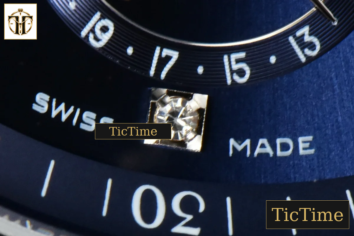 Master Moonphase 40mm GF Blue Dial Diamond Marker Blue Leather Strap A899 — foto 8