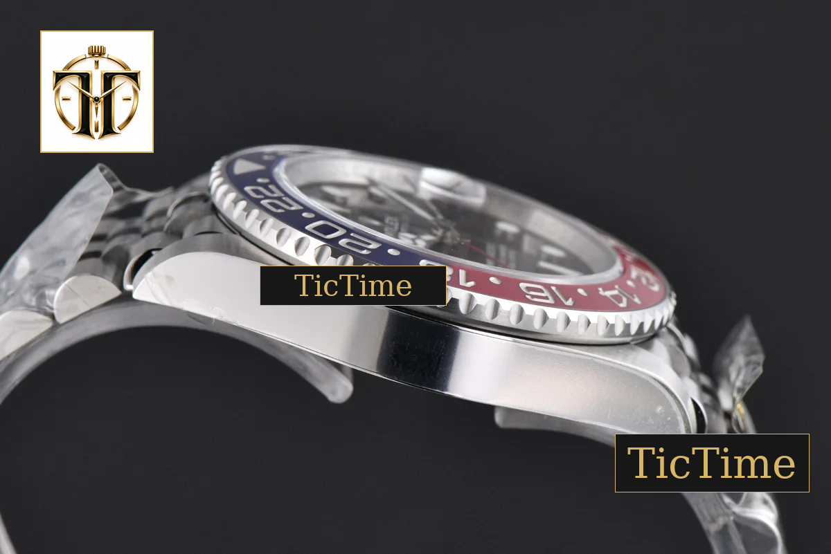 GMT Master BLRO Pepsi 126710 Gold Factory Red/Blue Bezel Jubilee Bracelet V4 — foto 14