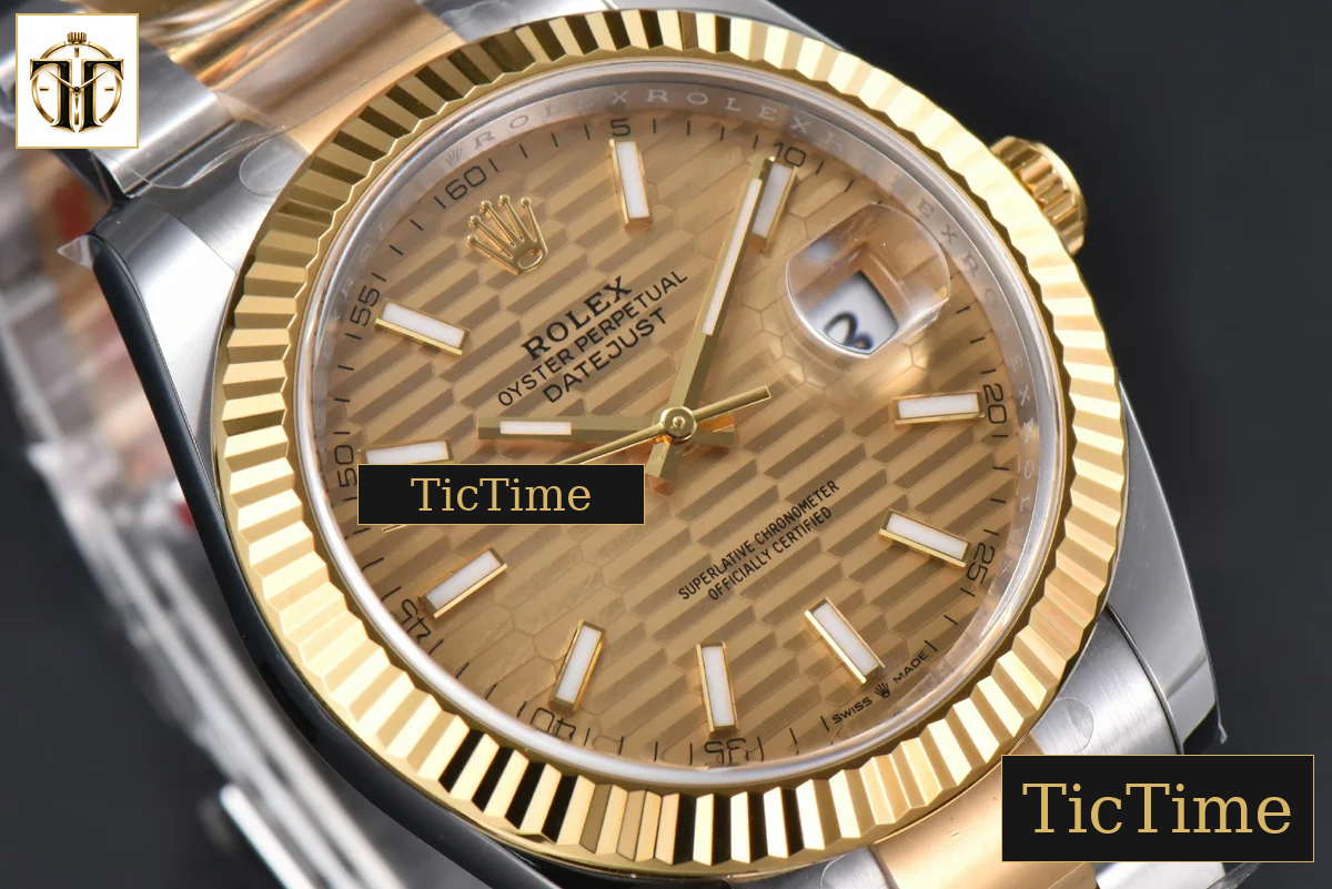 DateJust 126333 41mm Clean Factory YG/SS YG Motif Dial Oyster Bracelet VR3235 — foto 14