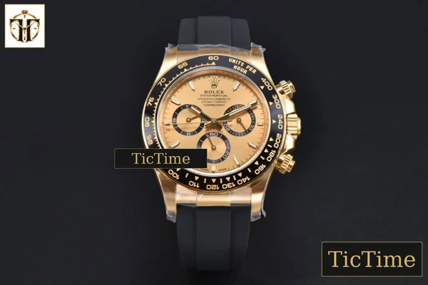 Foto frontal — Daytona 126518 40mm Clean Factory YG YG Dial YG Subdial Oysterflex Strap DD4131