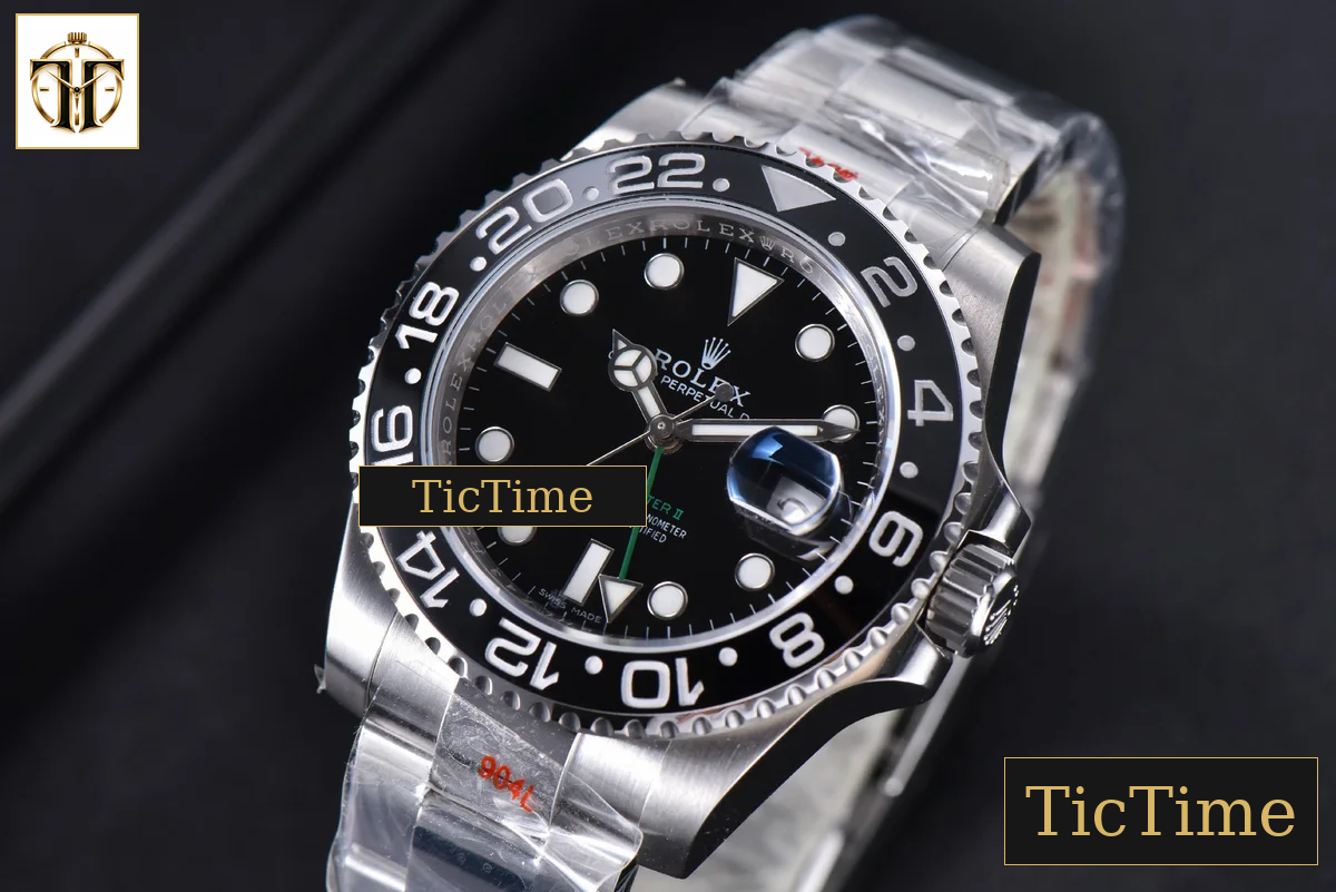 GMT Master 116710LN 40mm V9F Black Dial Black Bezel Oyster Bracelet A3186 — foto 5
