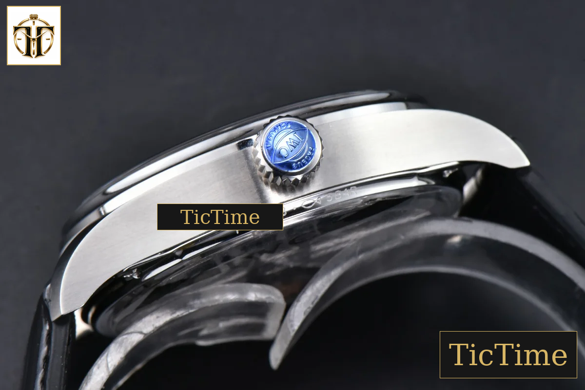 Portugieser Automatic 7 Days IWC0559E 42mm APSF SS White Dial YG Numeral Markers Black Leather Strap A52010 — foto 14