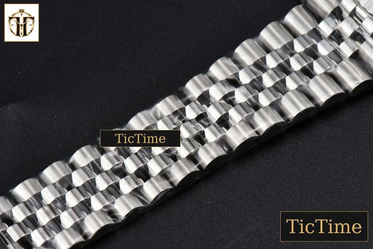 DateJust 904L Fluted Bezel 126334 41mm ARF White Dial Roma Marker Jubilee Bracelet VR3235 — foto 27