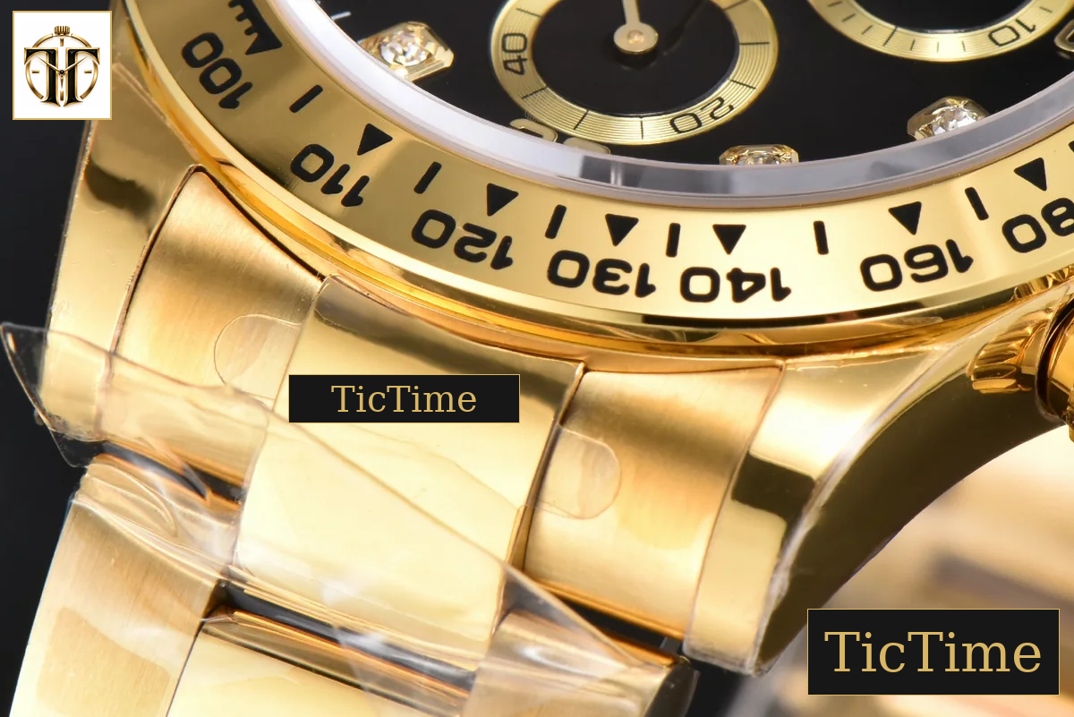Daytona 116508 APSF YG Black Dial Diamond Marker YG Bracelet SH4130 — foto 11