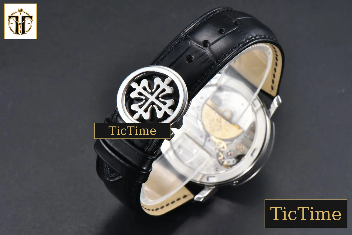 Calatrava 50th Anniversary 5057G 36.5mm IWF Gray Dial Leather Strap — foto 15