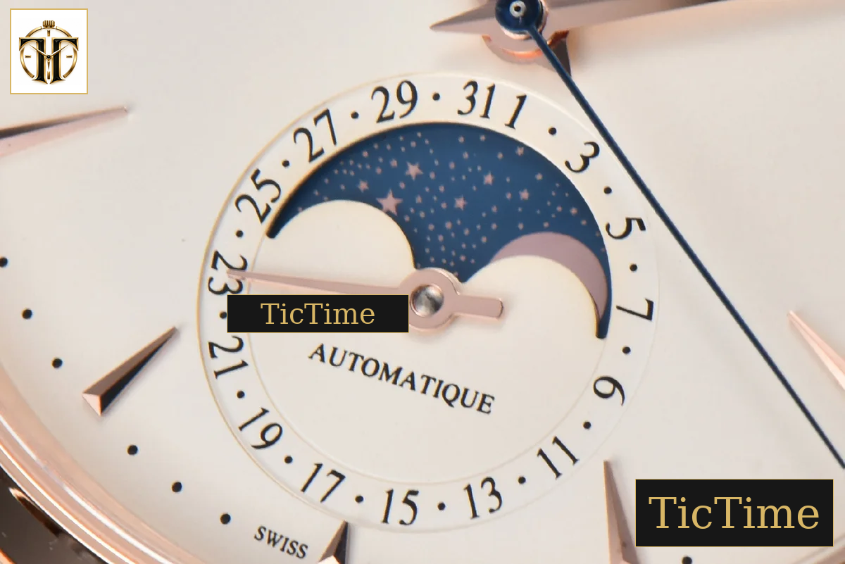 Master Ultra Thin Moonphase 1362520 39mm APSF RG White Dial Brown Leather Strap SA925 — foto 12