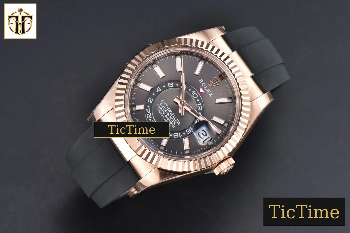 Sky-Dweller 336935 42mm ZF RG Case Grey Dial Rubber Oysterflex Strap (Tungsten) — foto 3