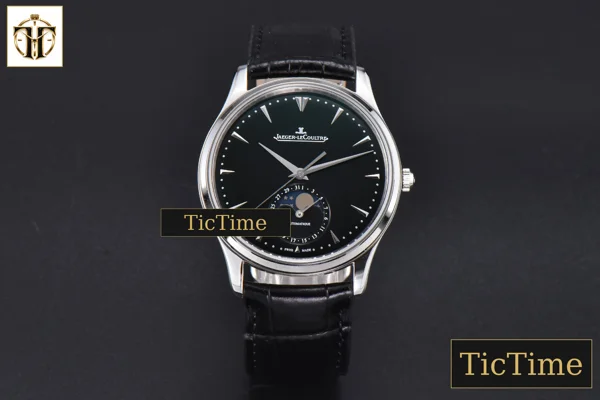 Foto frontal — Master Ultra Thin Moonphase 1368420 39mm ZF Black Dial Leather Strap V3 A925