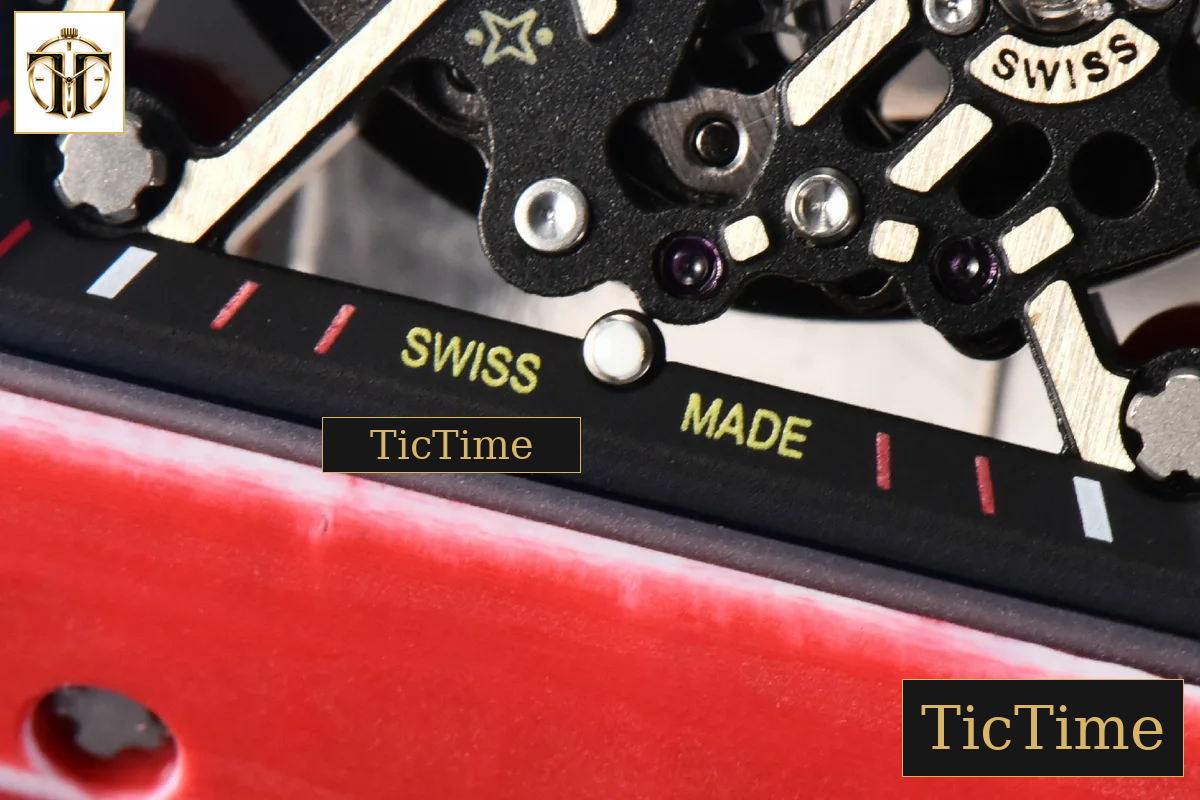 RM035-02 42mmx50mm ZF Red Carbon Dial white Rubber Strap V5 NH05A — foto 10