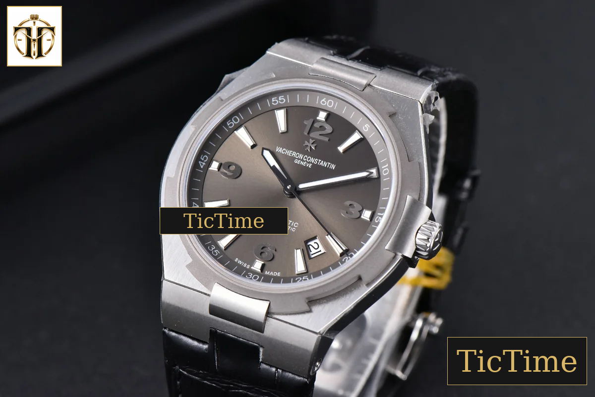 Overseas 47040 42mm MKF Gray Dial Leather Strap 9015 — foto 17