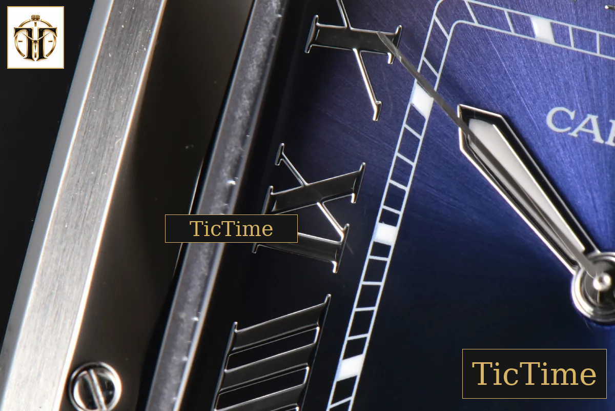 Santos Large 40mm GF Blue Dial Black Rubber Strap Miyota 9015 — foto 5