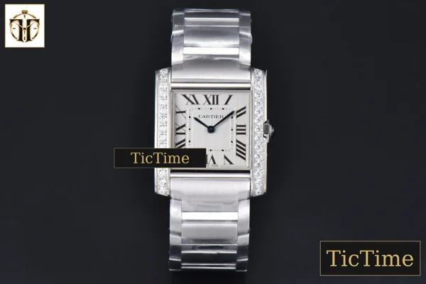 Foto frontal — Tank Francaise Medium 32mmx 27mm 8848F Diamond SS Bracelet Quartz