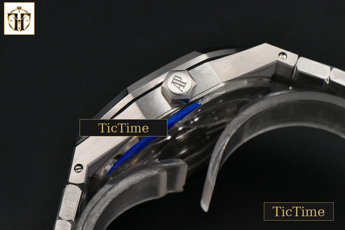 Royal Oak ’50th Anniversary’ 15510 41mm ZF Ice Blue Dial Diamond Marker SS Bracelet SA4302 — foto 13