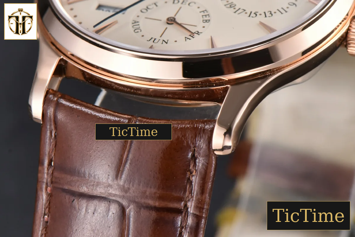 Master Ultra Thin Perpetual Calendar 39mm VRF RG White Dial Brown Leather Strap MY9015 — foto 10