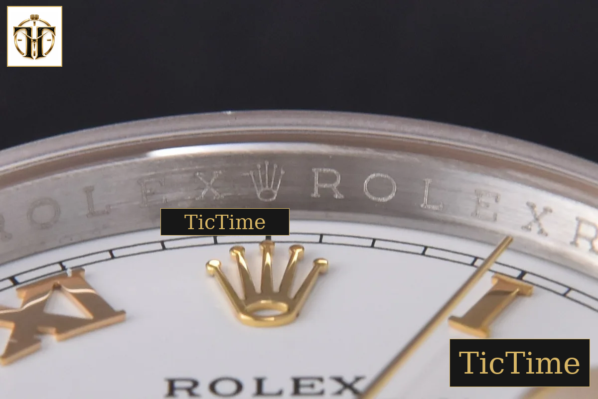 DateJust 904L 36mm GMF YG/SS Fluted Bezel White Dial Roma Marker Jubilee Bracelet VR3235 — foto 11