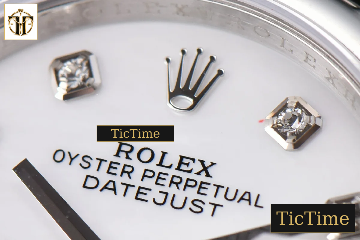 DateJust 36mm GMF SS Smooth Bezel White Dial Diamond Marker Jubilee Bracelet VR3235 — foto 4