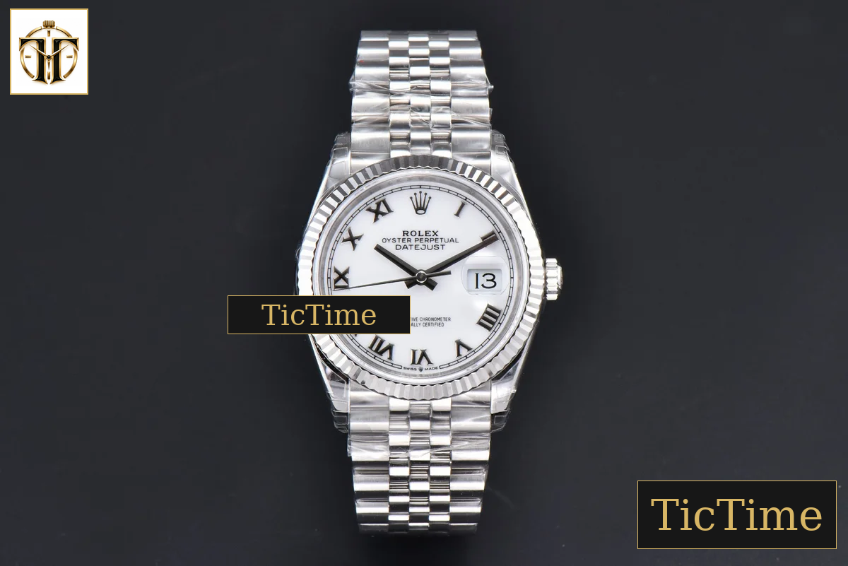 DateJust 904L 36mm VSF White Dial Roma Marker Jubilee VS3235 — foto 3