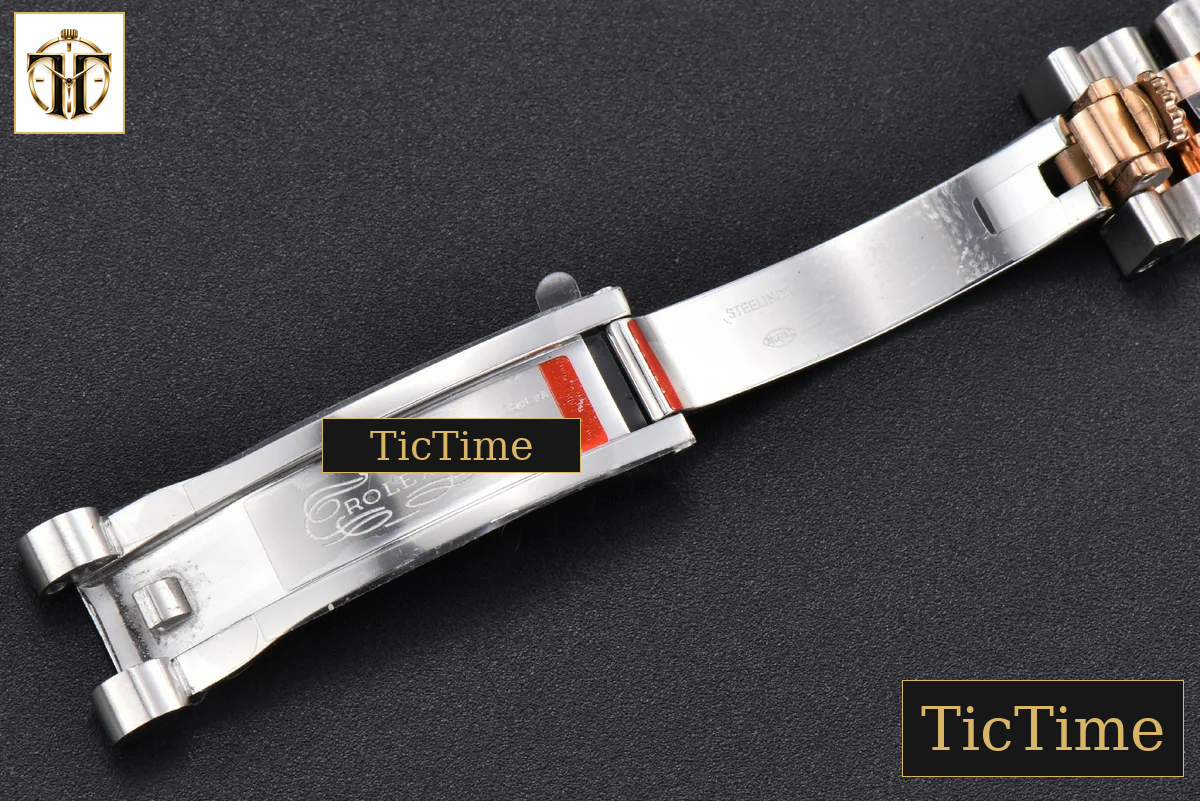 DateJust 904L 31mm GMF RG/SS Fluted Bezel Silver Flowers Dial Jubilee Bracelet A2824 — foto 29