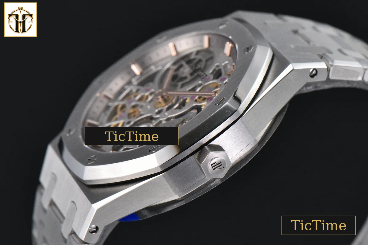 Royal Oak 16204 39mm ZF SS Skeleton Dial SS Bracelet A7124 — foto 13