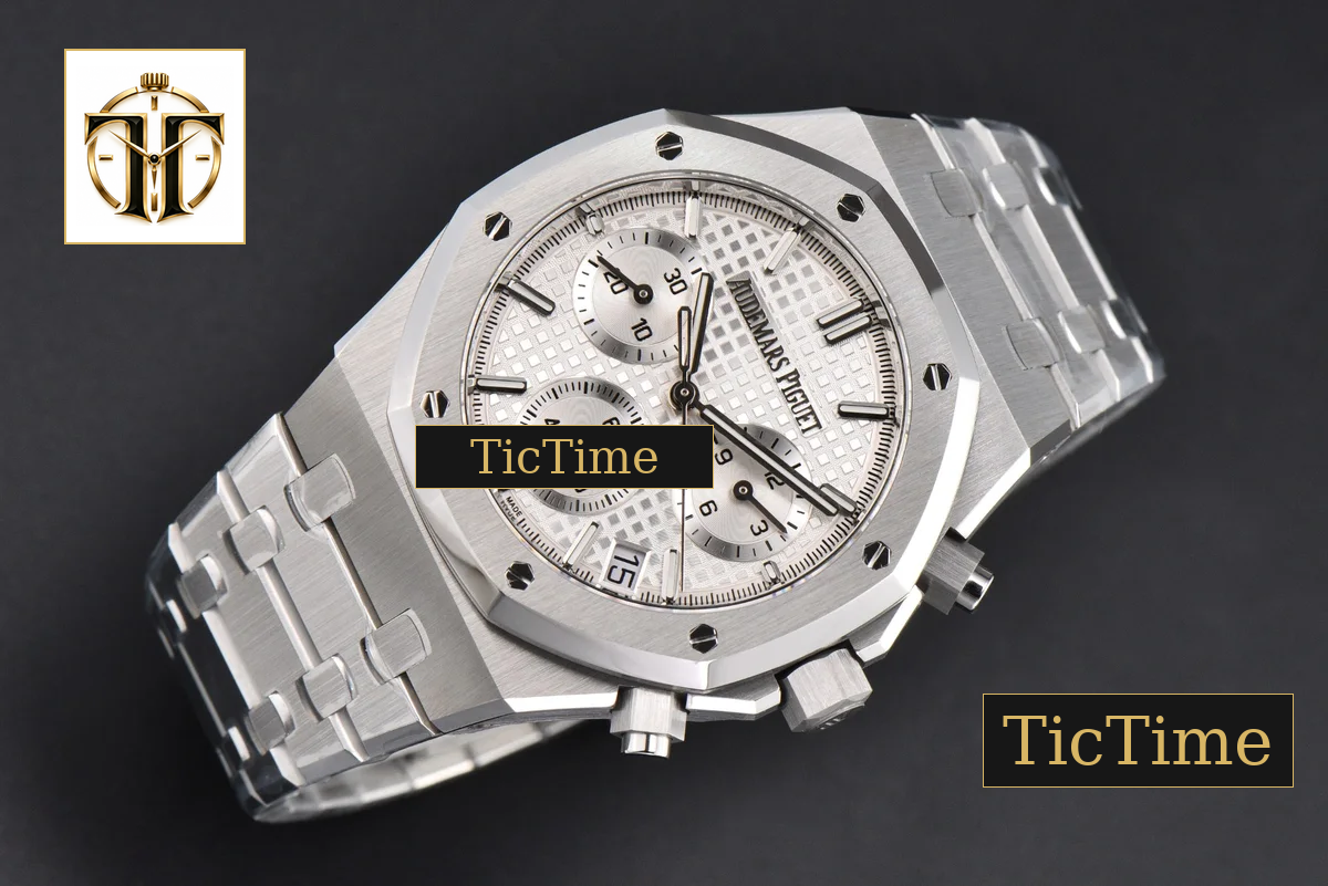Royal Oak Chrono 26240 ZF SS White Dial SS Bracelet (V2 free sprung ) SA4401 — foto 23