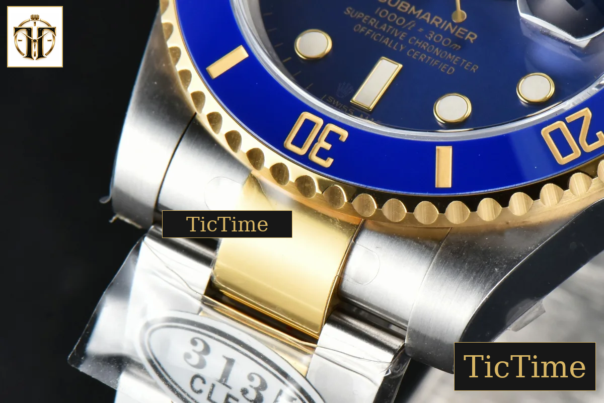 Submariner LB 116613 40mm Clean Factory YG/SS Blue Ceramic Blue Dial YG/SS Bracelet VR3130 — foto 12