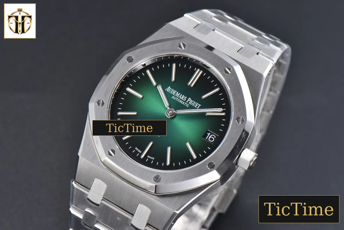 Royal Oak “50th Anniversary” 16202 39mm ZF Green Gradient Dial SS Bracelet A7121 — foto 5