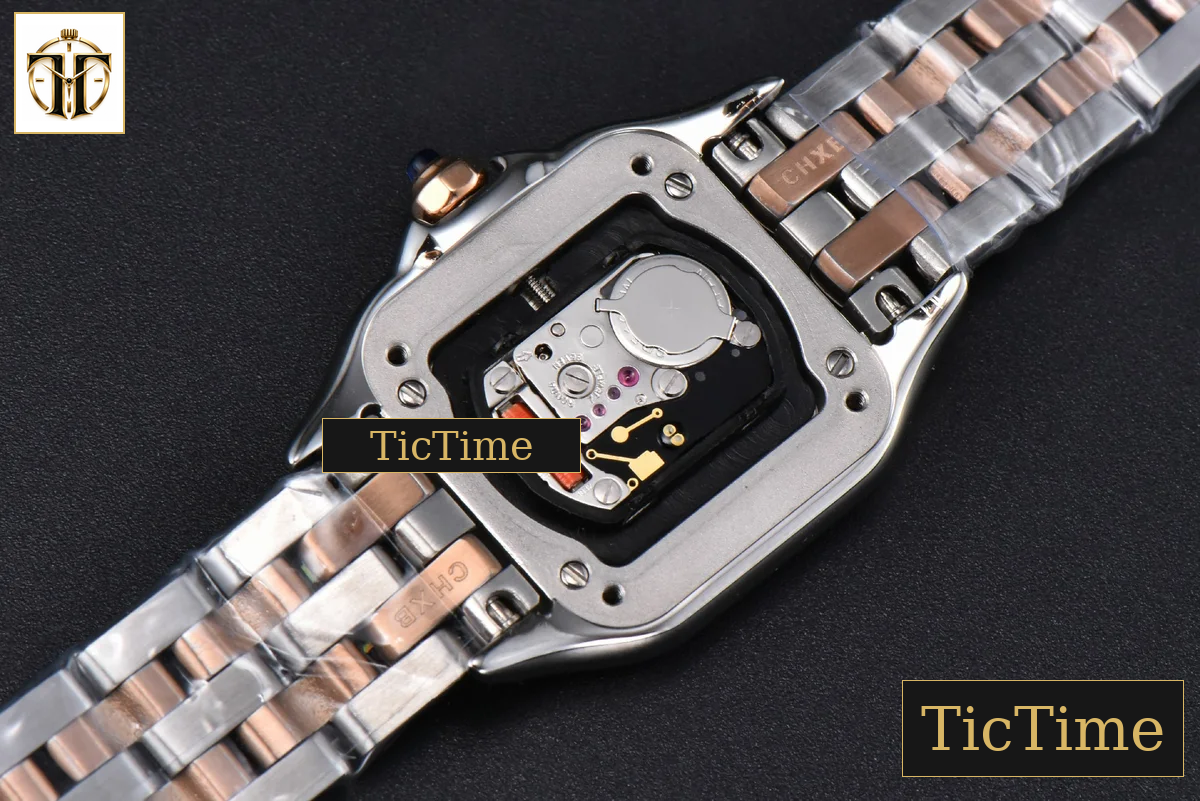 Panthère Secrete Ladies 22mm BVF SS/RG White Dial Diamond Bezel SS/RG Bracelet Ronda Quartz — foto 19