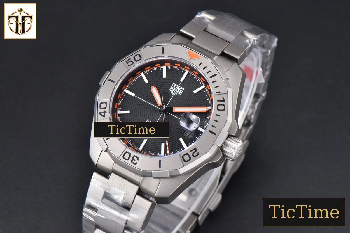 Aquaracer Bamford 43mm OF Black/Orange Dial SS Bracelet — foto 5