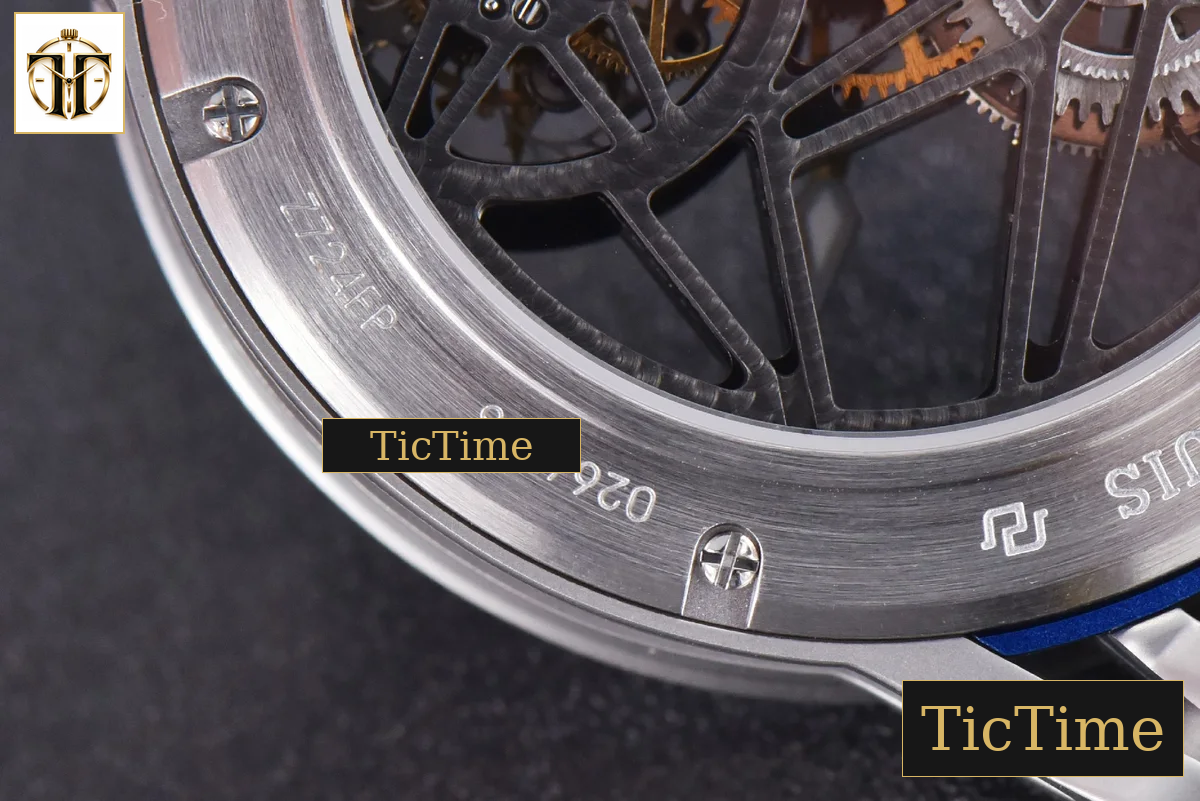 Excalibur Sports Tourbillon 46mm JBF Titanium Skeleton Dial Black Crown White Rubber Strap — foto 14