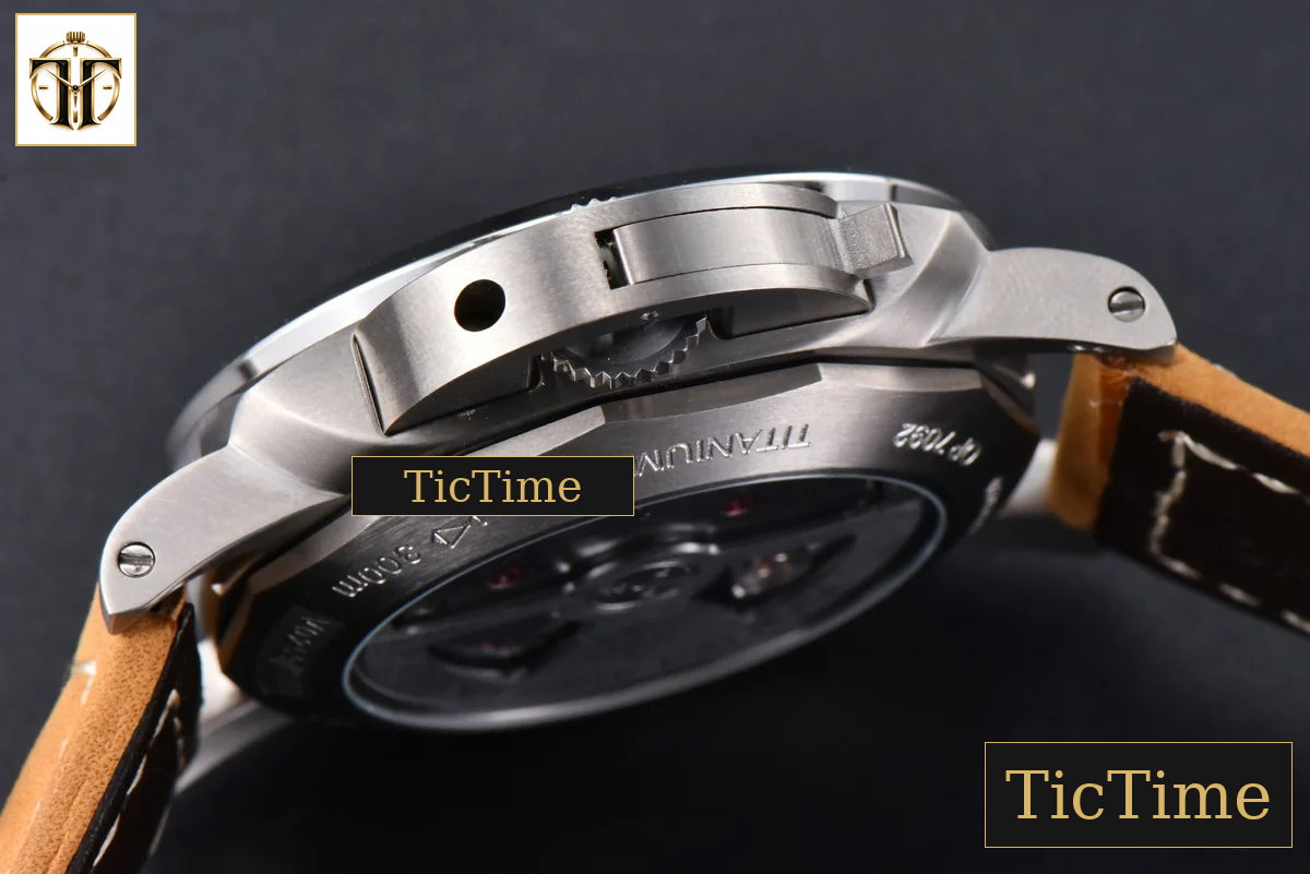 PAM1351 44mm TTF Brown Dial Brown Leather Strap P9001 — foto 17