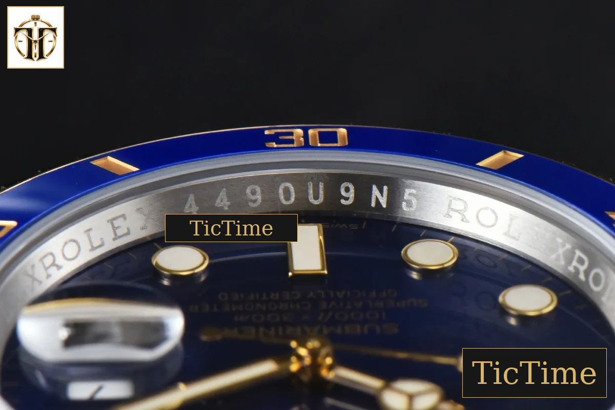 Submariner LB 116613 40mm Clean Factory YG/SS Blue Ceramic Blue Dial YG/SS Bracelet VR3130 — foto 14