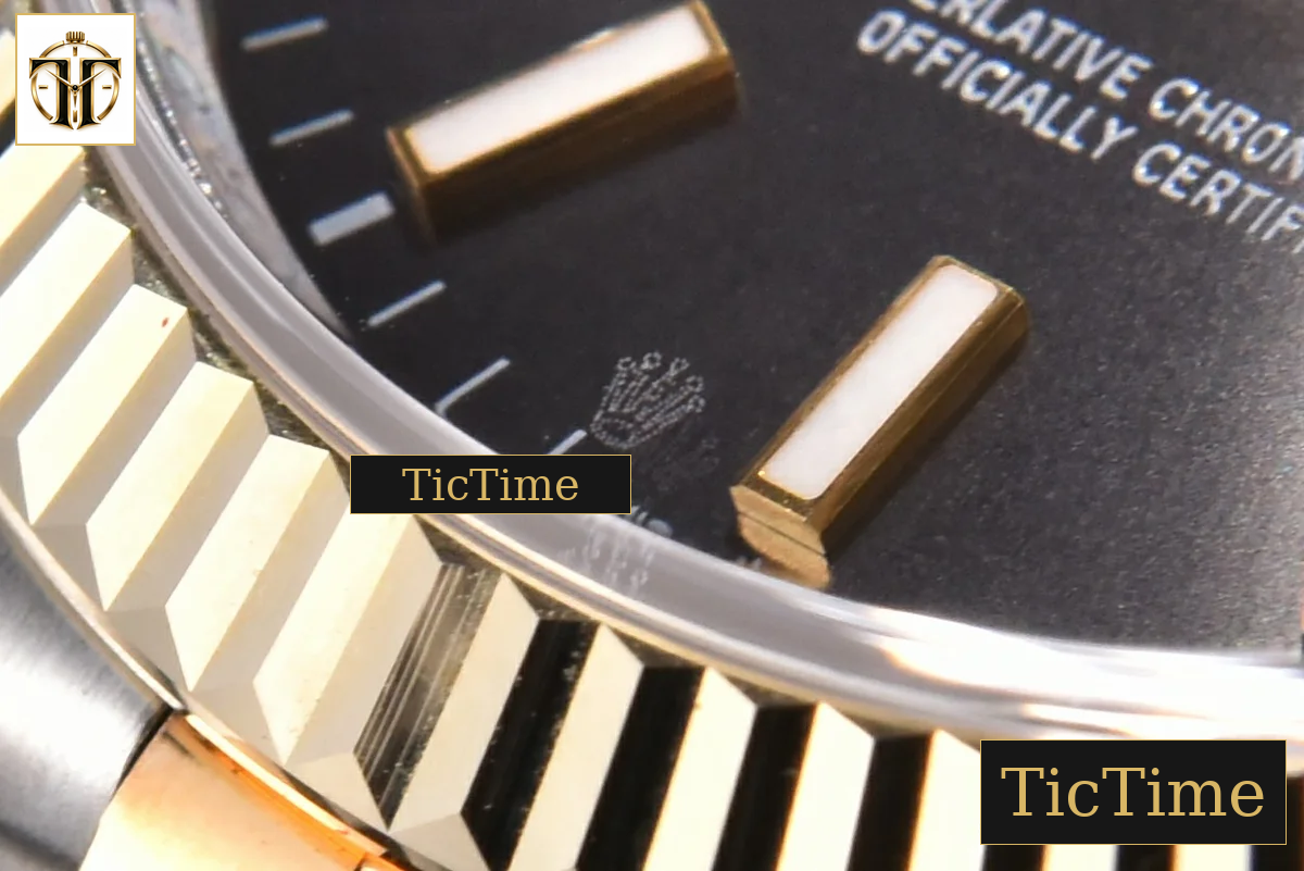 DateJust 904L 36mm GMF YG/SS Fluted Bezel Black Dial Lume Marker Jubilee Bracelet VR3235 — foto 13