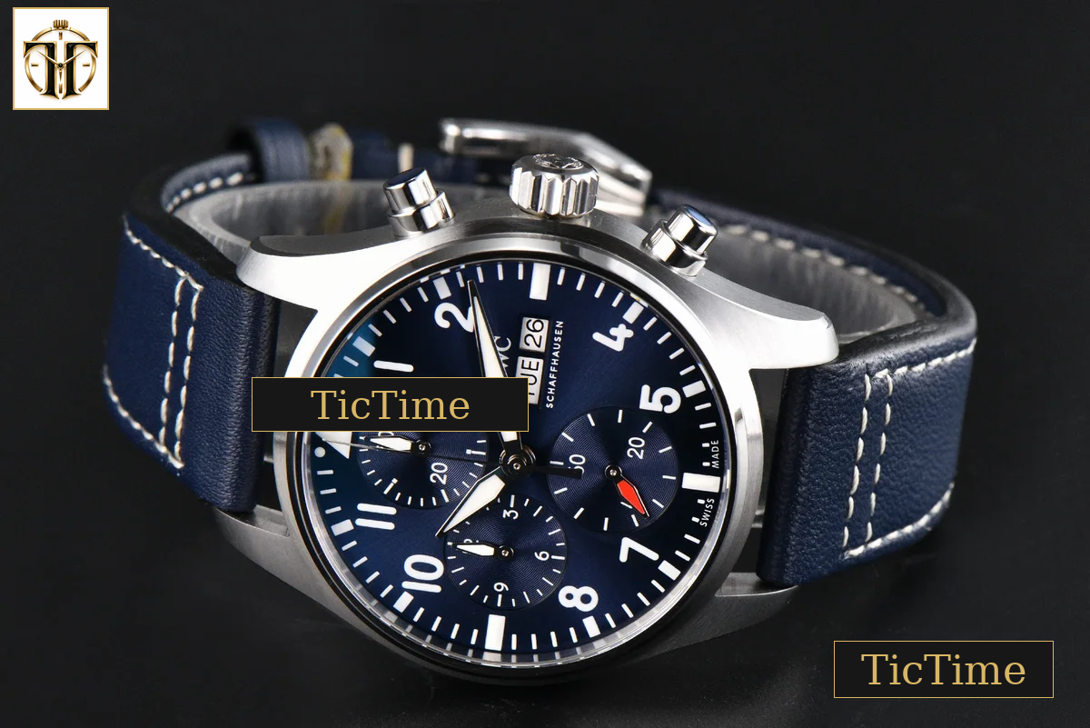 Pilot Chrono IW388101 41mm APSF Blue Dial Blue Leather Strap SA69385 — foto 13