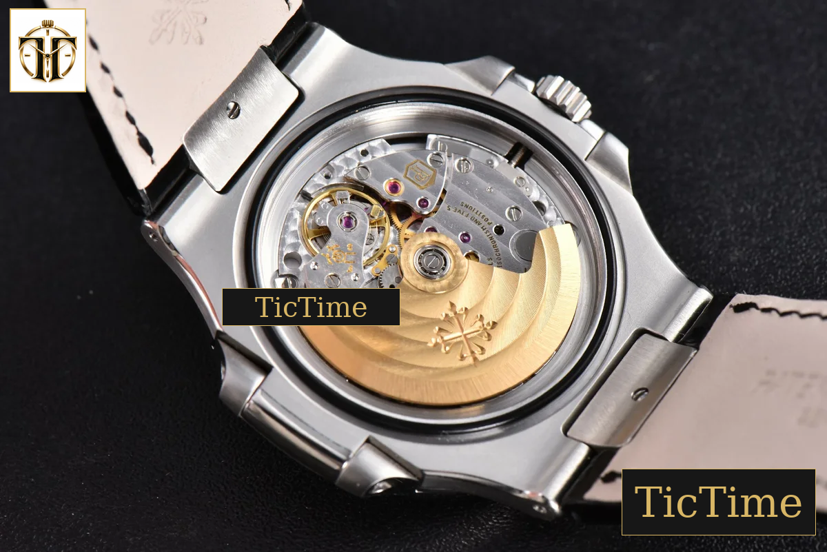 Nautilus 5711 40mm 3KF Gray Dial Black Leather Strap V3 A324 — foto 24