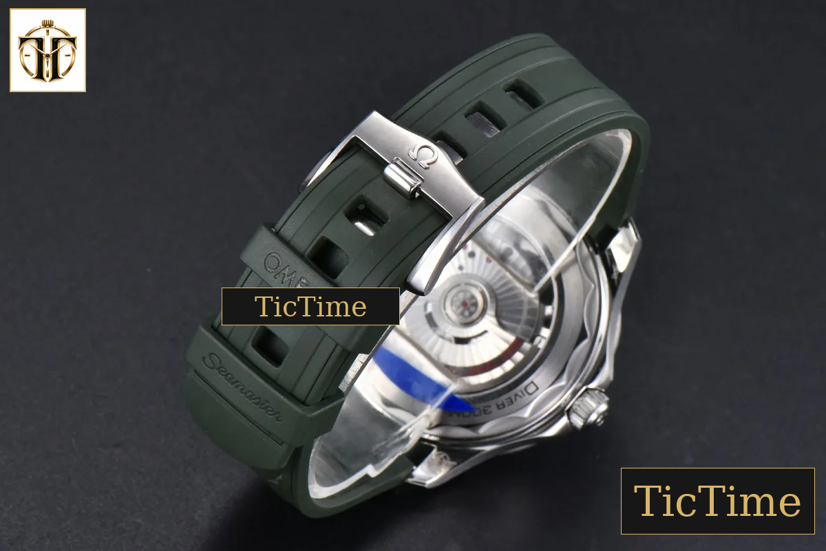 Seamaster Diver 300M 42mm ZF Green Ceramic Green Dial Green Rubber Strap A8800 — foto 28