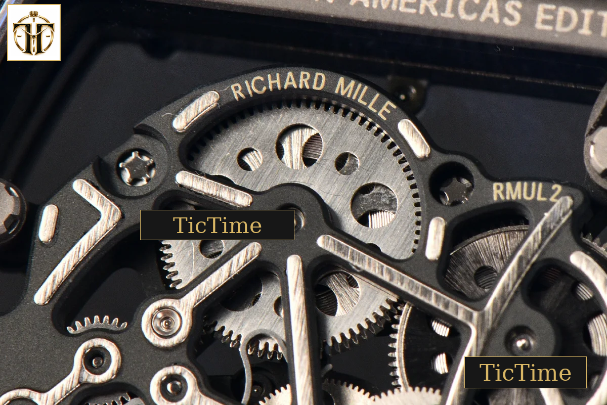 RM055 42.7mm APSF Ceramic Black Bezel Black Skeleton Dial Black Crown Black Rubber Strap RMUL2 — foto 20