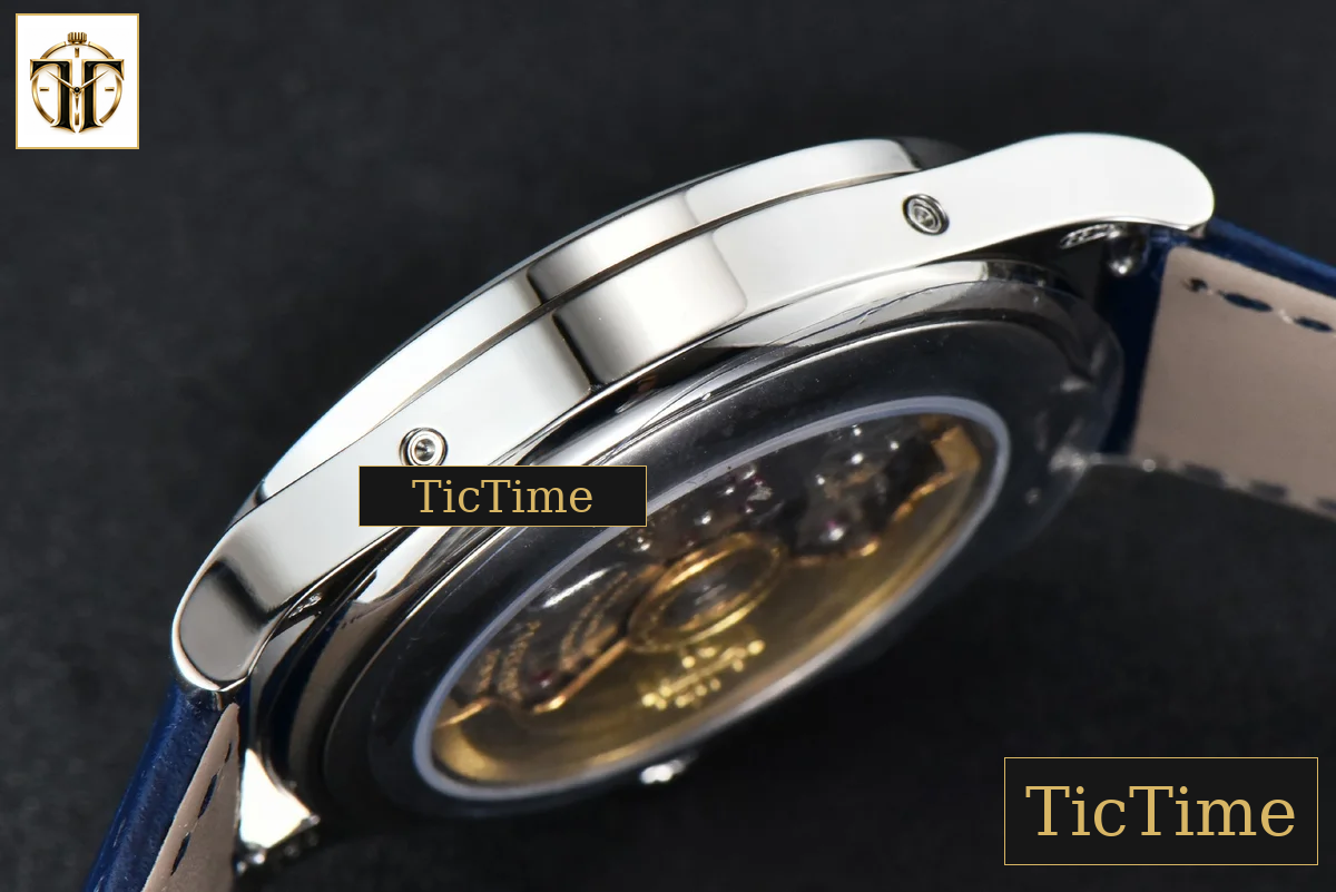 Complications 5396 38.5mm ZF Blue Dial Moonphase Stick Markers Black Leather Strap MY9015 — foto 14
