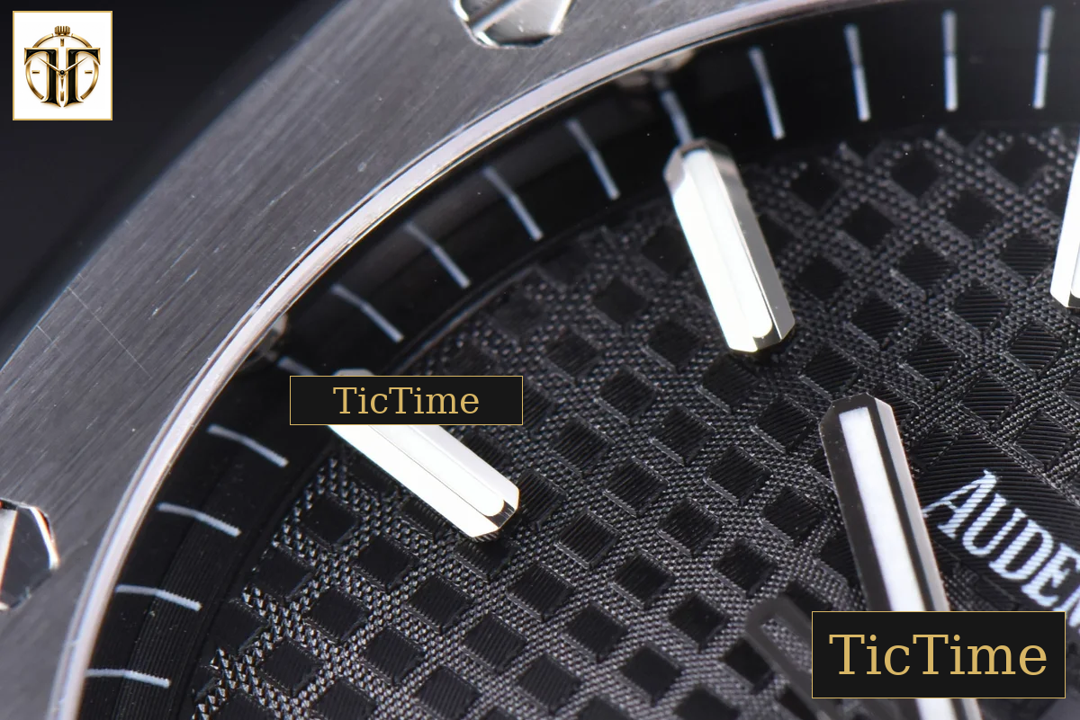 Royal Oak 15500 41mm OMF Black Textured Dial SS Bracelet V2 Miyota 9015 — foto 7