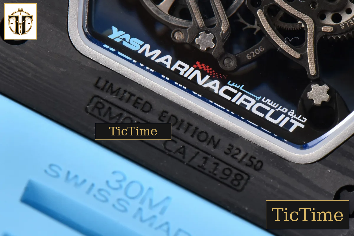 NTPT RM055 42.7mm BBRF Blue Skeleton Dial Blue Rubber Strap RMUL2 — foto 22
