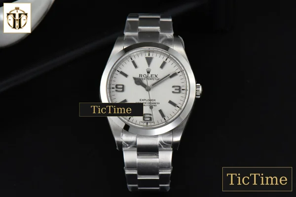 Foto frontal — Explorer I 214270 39mm BPF White Dial SS Bracelet A2824