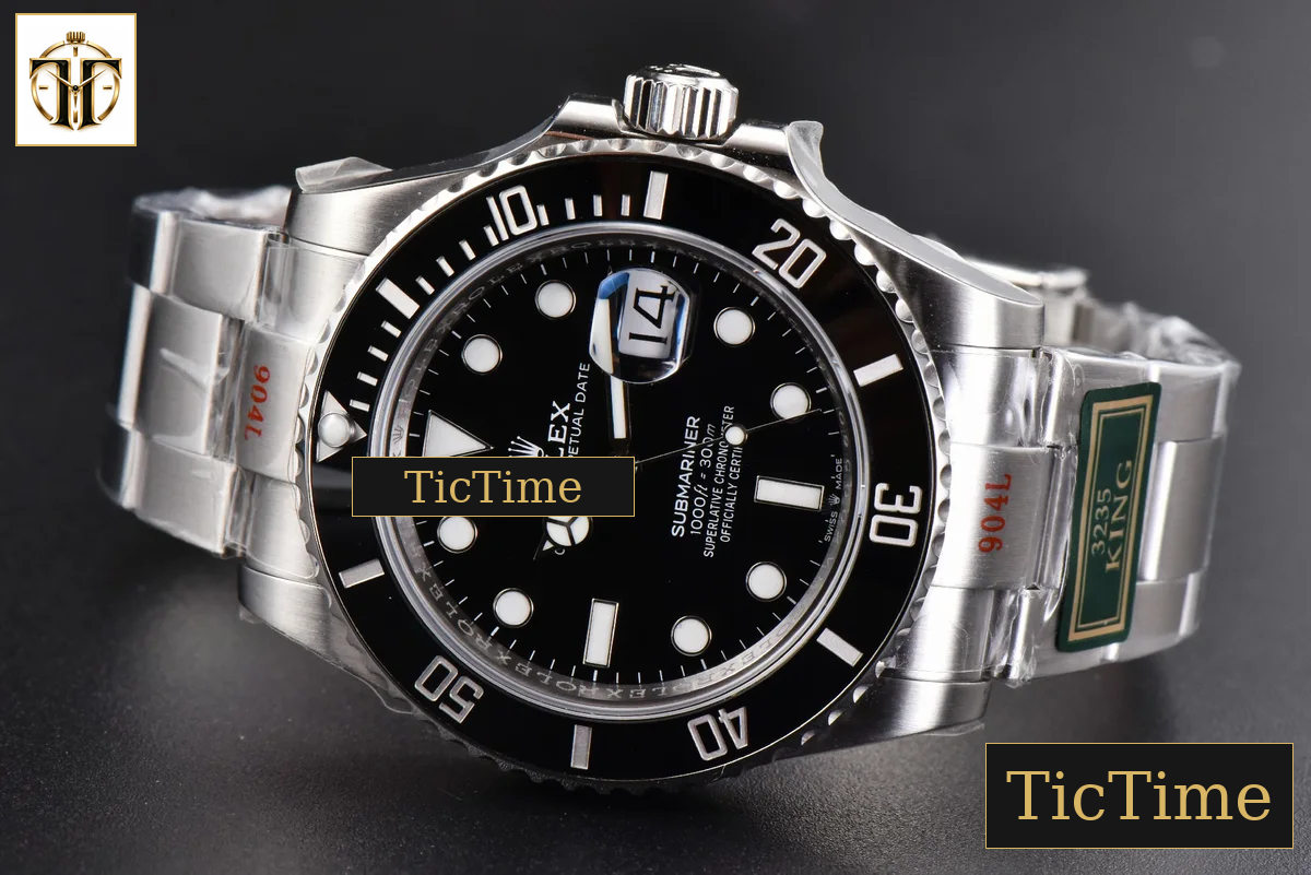 Submariner LN 126610 41mm King Factory Black Ceramic Black Dial SS Bracelet VR3235 — foto 16