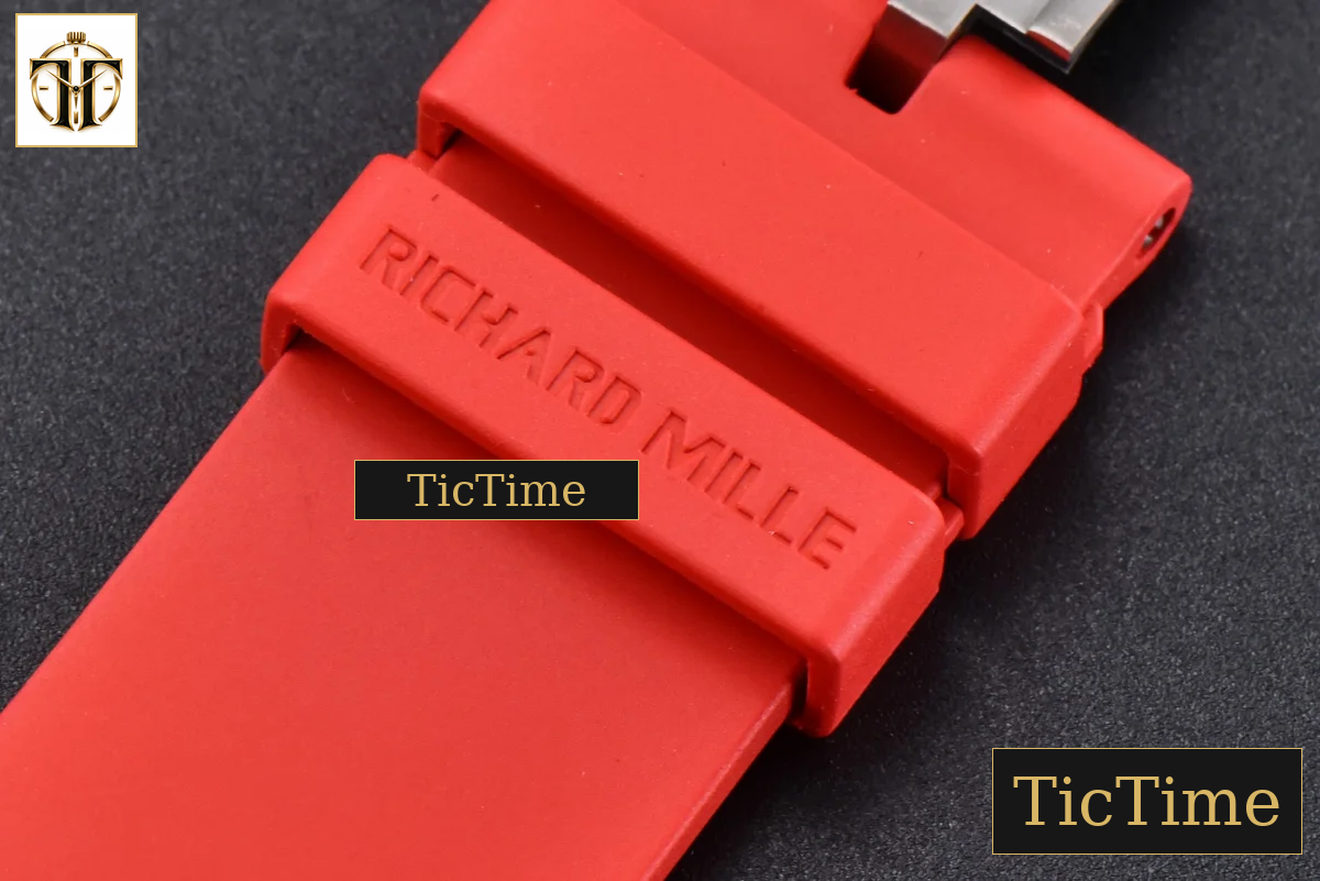 NTPT RM035-02 42mm ZF Skeleton Dial Red Rubber Strap NH05A — foto 28
