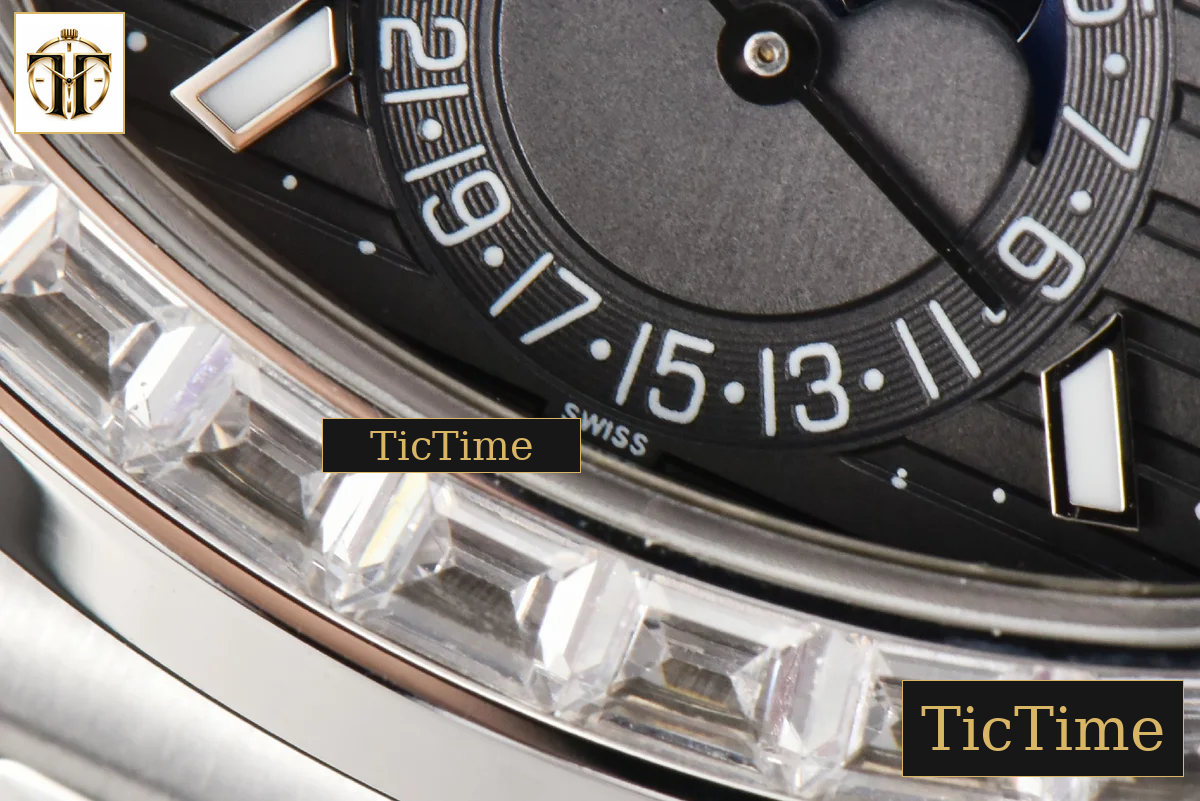 Nautilus 5740 40mm TWF Diamond Black Dial SS Bracelet A240 — foto 9